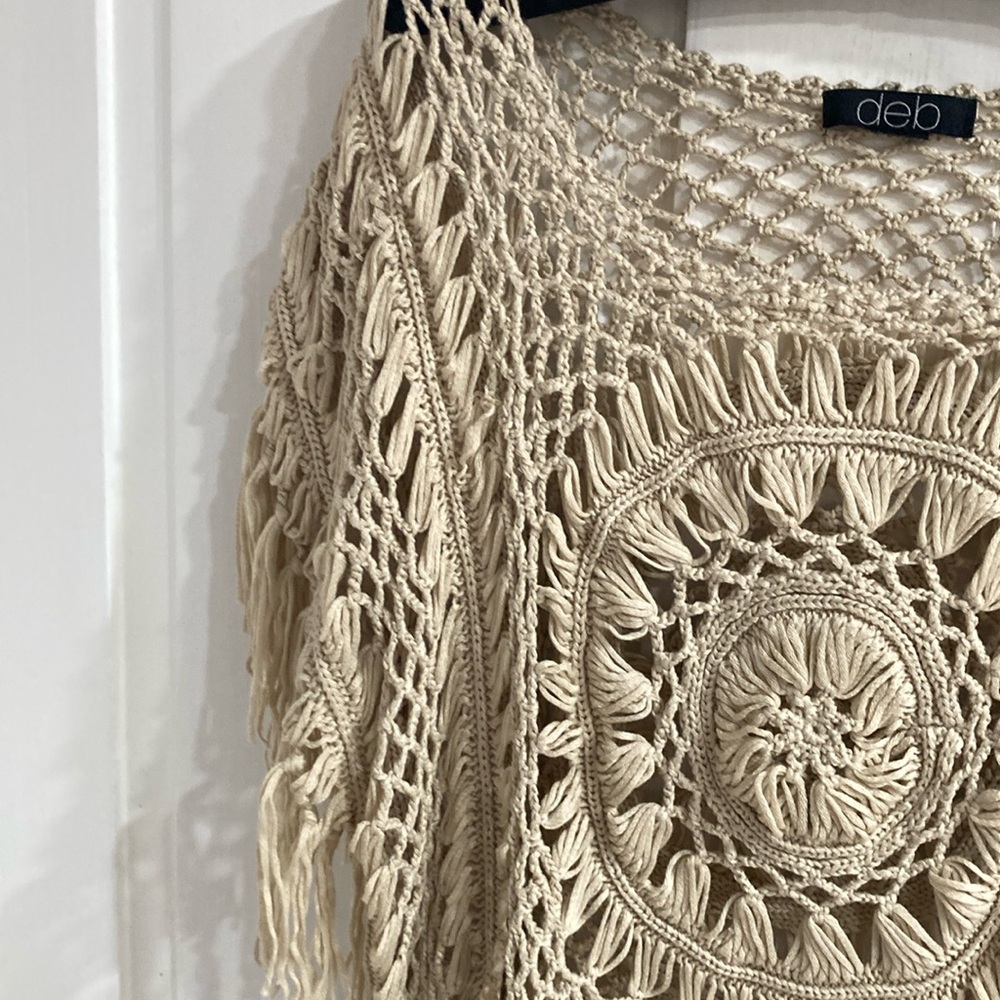 Deb Cream Crochet Top - Picture 4 of 4